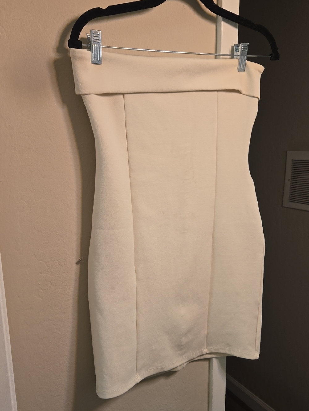 Cream Tube dress